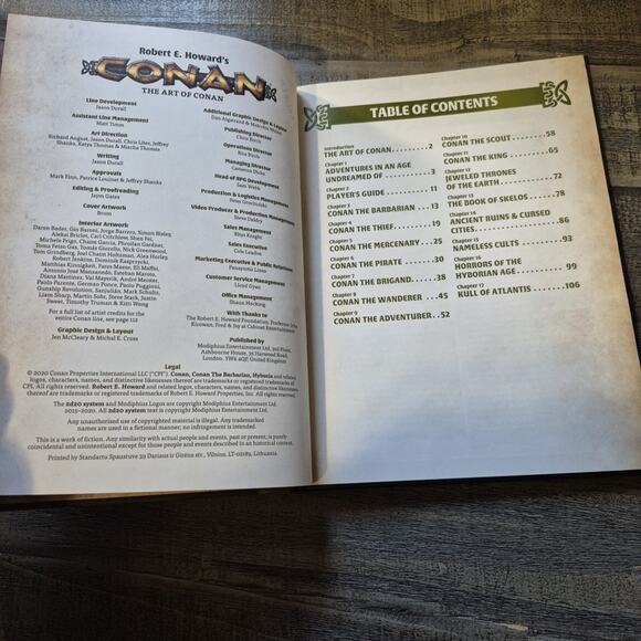 Modiphius Robert E Howard Conan The Art of Conan Adventures in An Age Undreamed - Picture 3 of 16